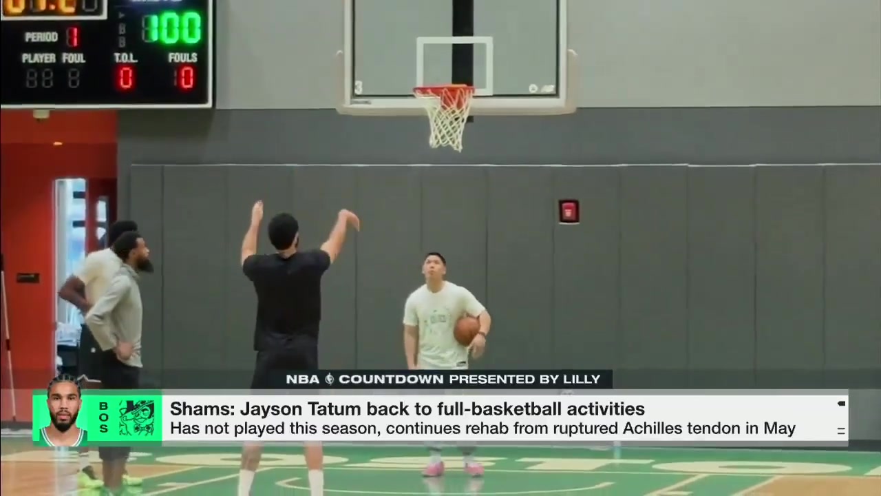 博鱼电竞-Shams：塔图姆已全程参与5v5对抗训练 何时复出完全尊重本人意愿